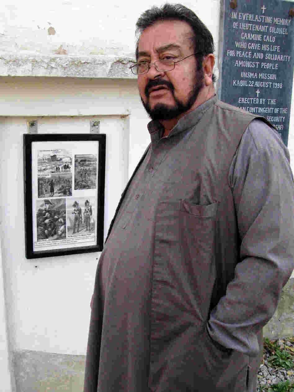 Prince Ali Seraj at a British war cemetery in Kabul. Prince Ali Seraj at a British war cemetery in Kabul.