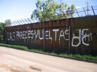 Part of the border fence that separates Mexico from the U.S. Part of the border fence that separates Mexico from the U.S.