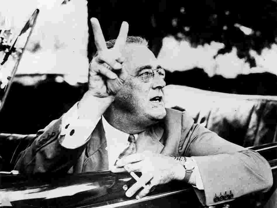FDR at his estate in Hyde Park, N.Y.