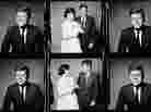 A contact sheet shows the Kennedys, photographed by Richard Avedon