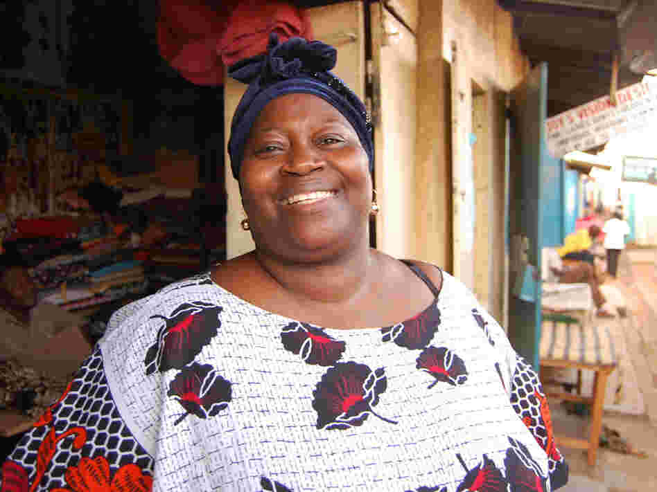 Pamela Omiyo, a shop owner, says M-PESA has helped triple her business in recent years
