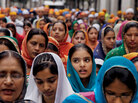 Immigrants like these Indians at a Sikh festival in Barcelona are bolstering Europe's stagnant population growth rate. Immigrants like these Indians at a Sikh festival in Barcelona are bolstering Europe's stagnant population growth rate.