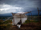 A resident of Cabaret, a hillside community north of Port-au-Prince A resident of Cabaret, a hillside community north of Port-au-Prince