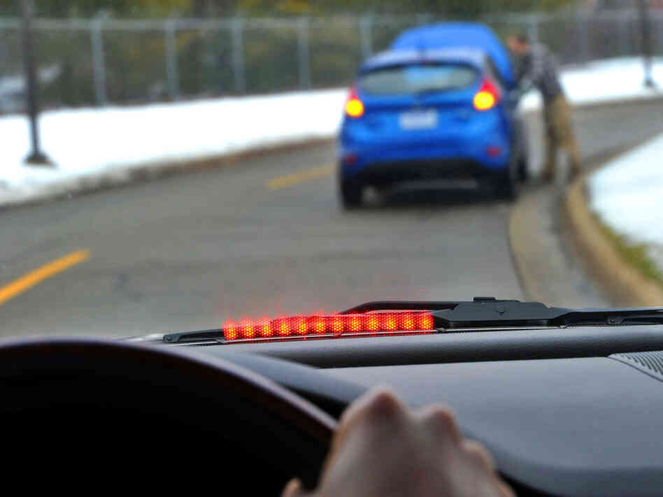 Ford's vehicle communications technology enables cars to talk to each other wirelessly using a short-range network.