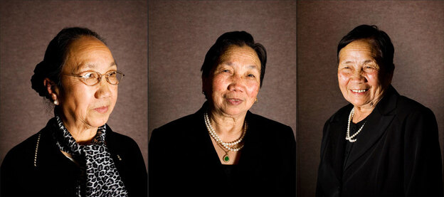 Gen. Vang Pao's sisters (from left to right) include Der Vang, Xai Vang and Lee Vang.