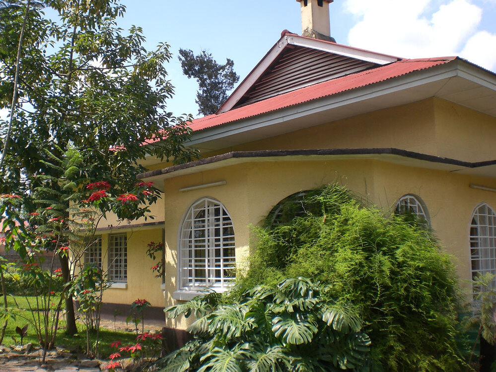 House where the researchers are staying in Ruhengeri.