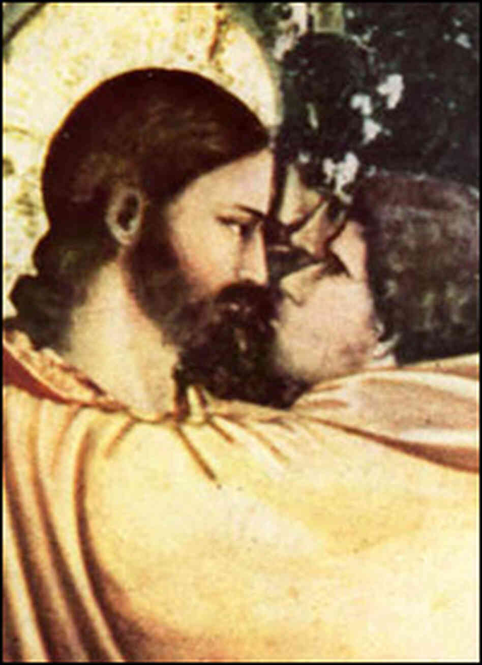 'The Kiss of Judas' depicted in a fresco by Giotto di Bondone, c. 1306. 'The Kiss of Judas' depicted in a fresco by Giotto di Bondone, c. 1306.