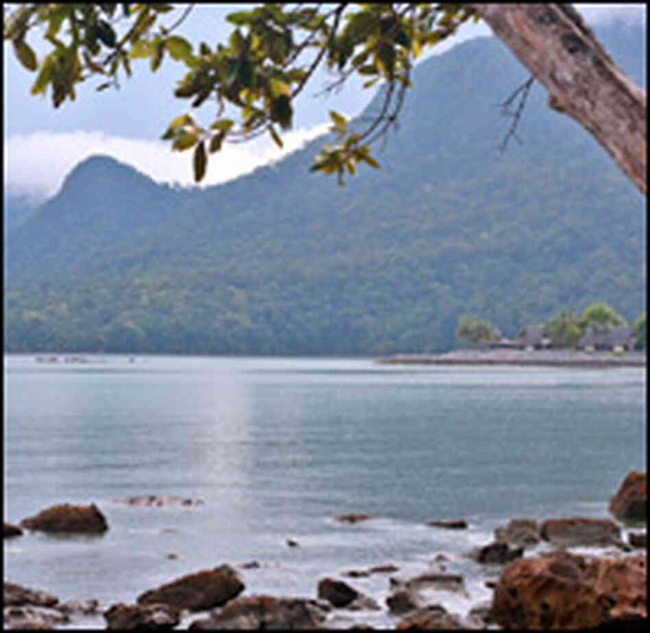 The Borneo coastline The Borneo coastline