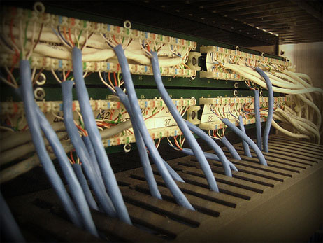Wires emerge like roots.