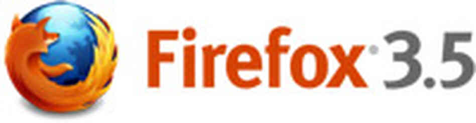 Firefox 3.5 logo. Firefox 3.5 logo.