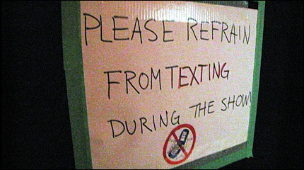 Do Not Text poster.