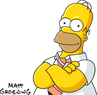 Homer Simpson by Matt Groening.