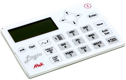 Logio Secure Password Organizer. Courtesy Atek, Inc.