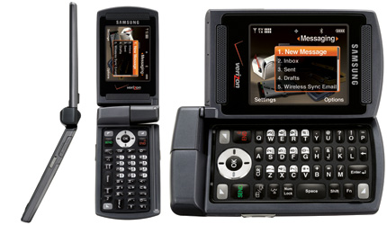 Three views of an Alias phone from Samsung. Photo: Samsung.