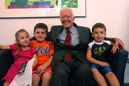 President Carter With Kids