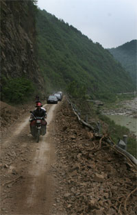 dangerous Sichuan road