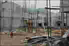 Boy in construction zone