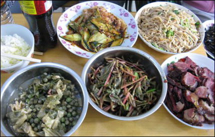 A Chinese feast. Photo: Melissa Block, NPR.