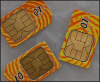sim cards.