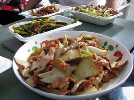 Chinese takeout. Photo: Melissa Block, NPR.