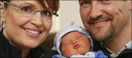 Sarah, Todd and Trig Palin