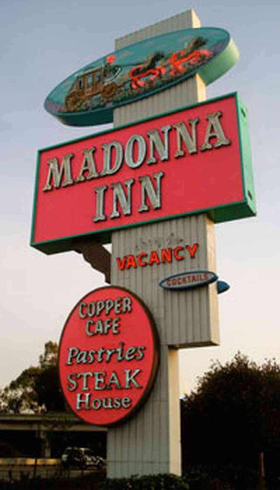 Madonna Inn Road Sign Madonna Inn Road Sign