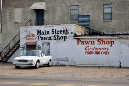 Pawn shop in Marks, Mississippi