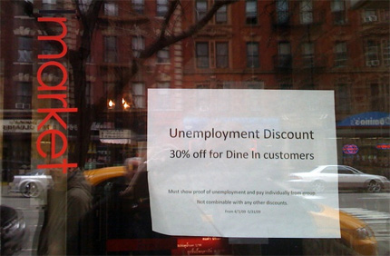 Unemployment discount