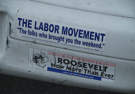 New Deal Project bumper sticker