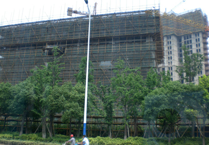 unfinished building