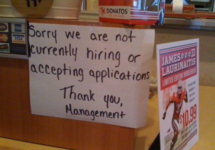 No more applications