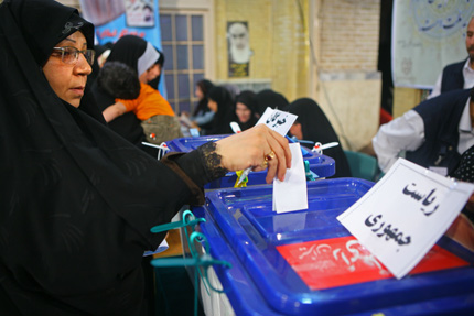 Voting in Tehran