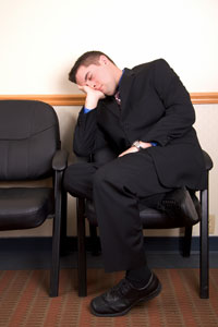 Sleeping Man Waiting