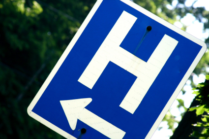hospital sign