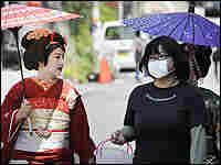 Japanese women with masks Japanese women with masks