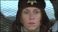 Frances McDormand as Marge Gunderson.