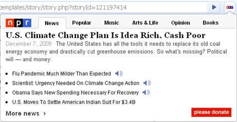 NPR Chrome Extension.