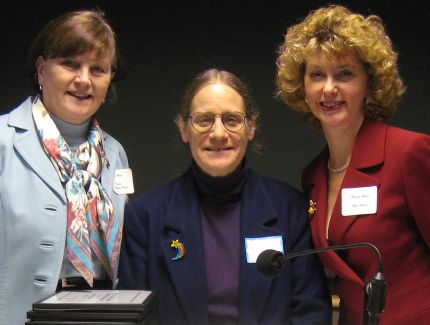 Kee with Library of Congress librarians Joan Weeks and Roberta Stevens