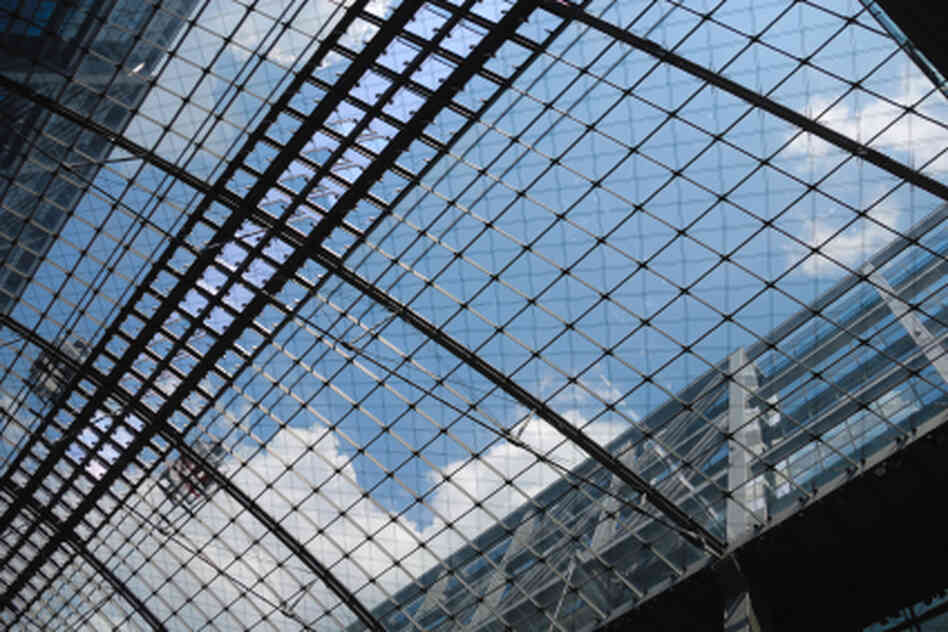 Glass Ceiling at Covent Garden in London Glass Ceiling at Covent Garden in London