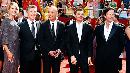The five hosts of this year's Emmys