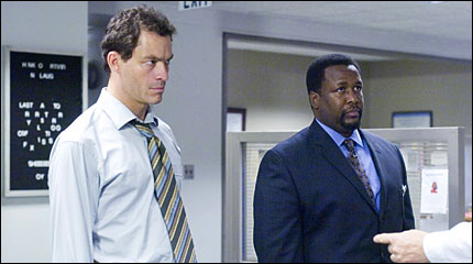Dominic West and Wendell Pierce of 'The Wire'