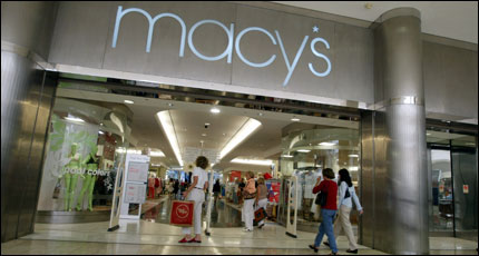 a Macy's storefront'