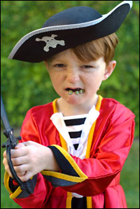 boy in pirate costume