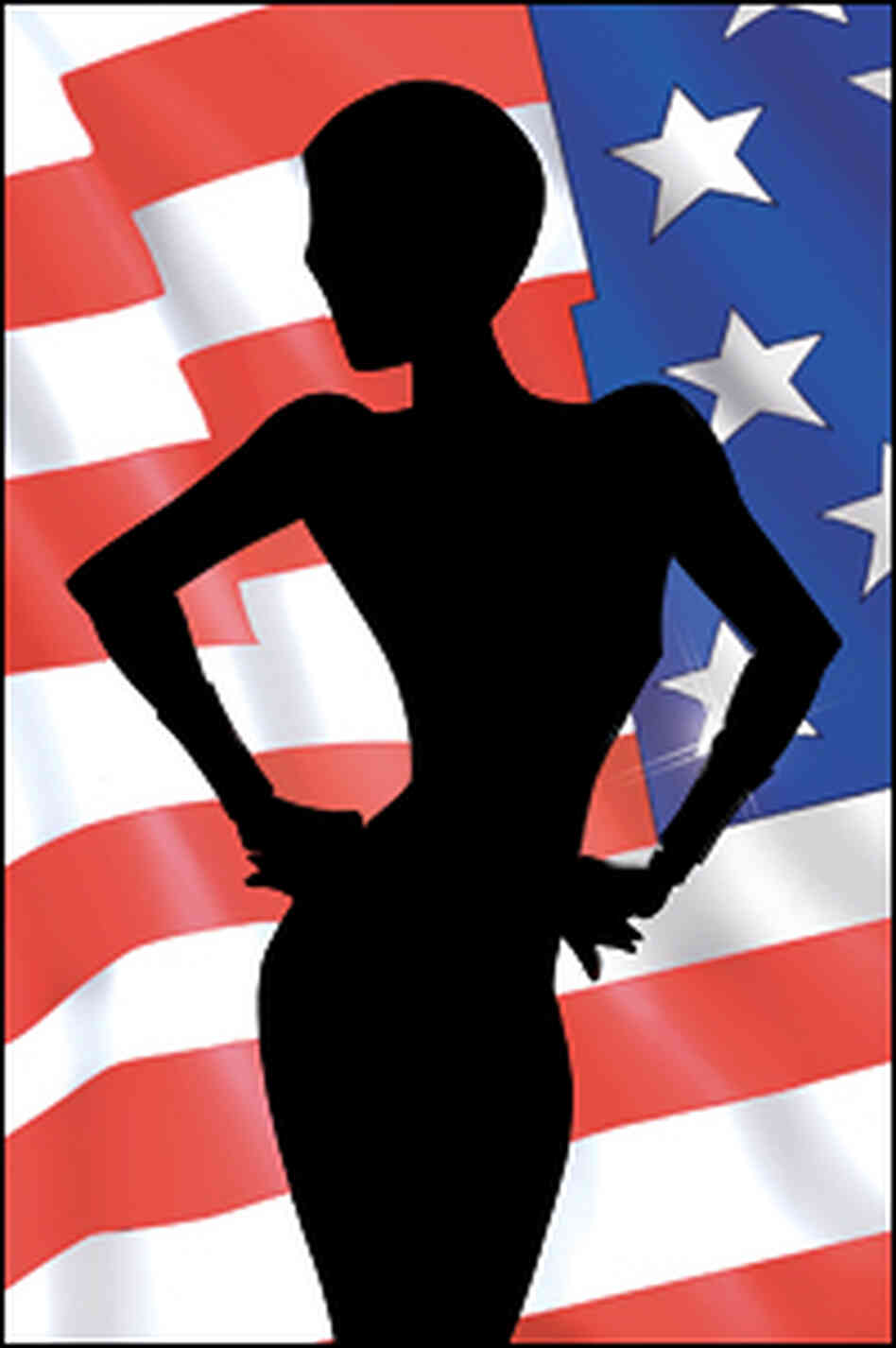 superheroine in silhouette superheroine in silhouette