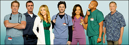The cast of 'Scrubs'.