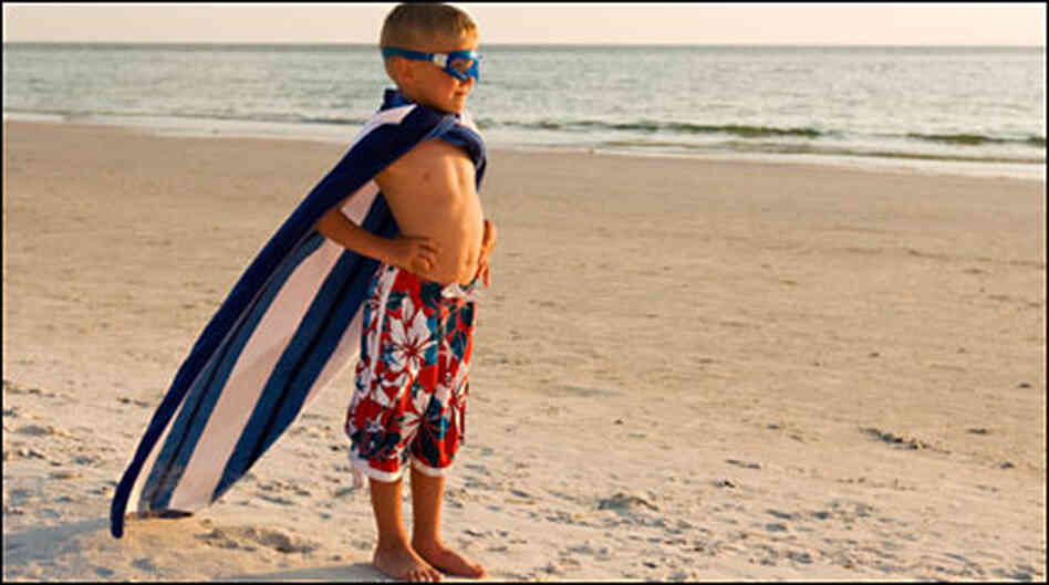 Little boy dressed as a superhero Little boy dressed as a superhero