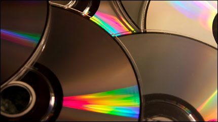 a pile of CDs