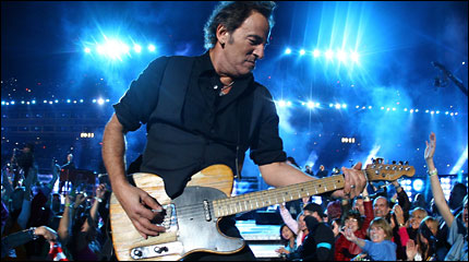 Bruce Springsteen performs at the Super Bowl
