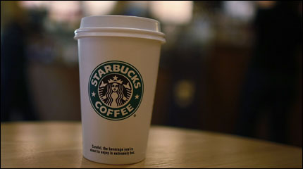 cup of Starbucks coffee