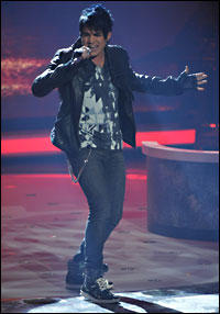 Adam Lambert performing 'Born To Be Wild'